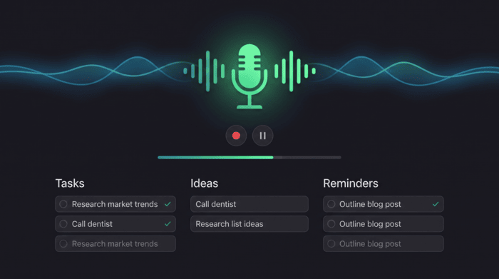 Voice Brain Dump — BrainYap preview